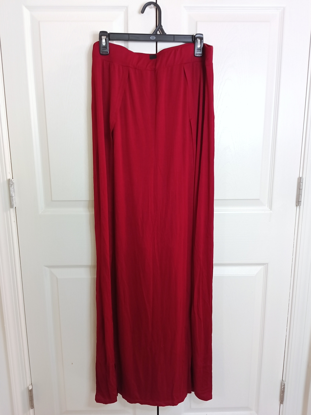 SHEIN Crimson Red Flow Maxi Skirt